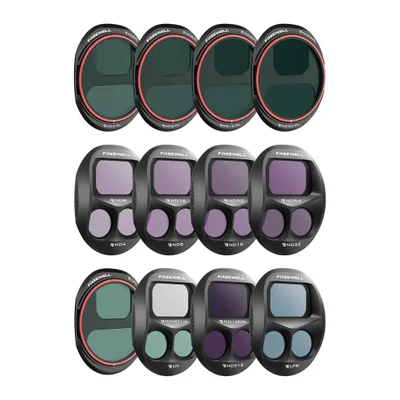 Kit Filtros Nd/nd-pl/cpl/glow Mist Mega 12 Pack Para Dji Mavic 4 Pro - Freewell