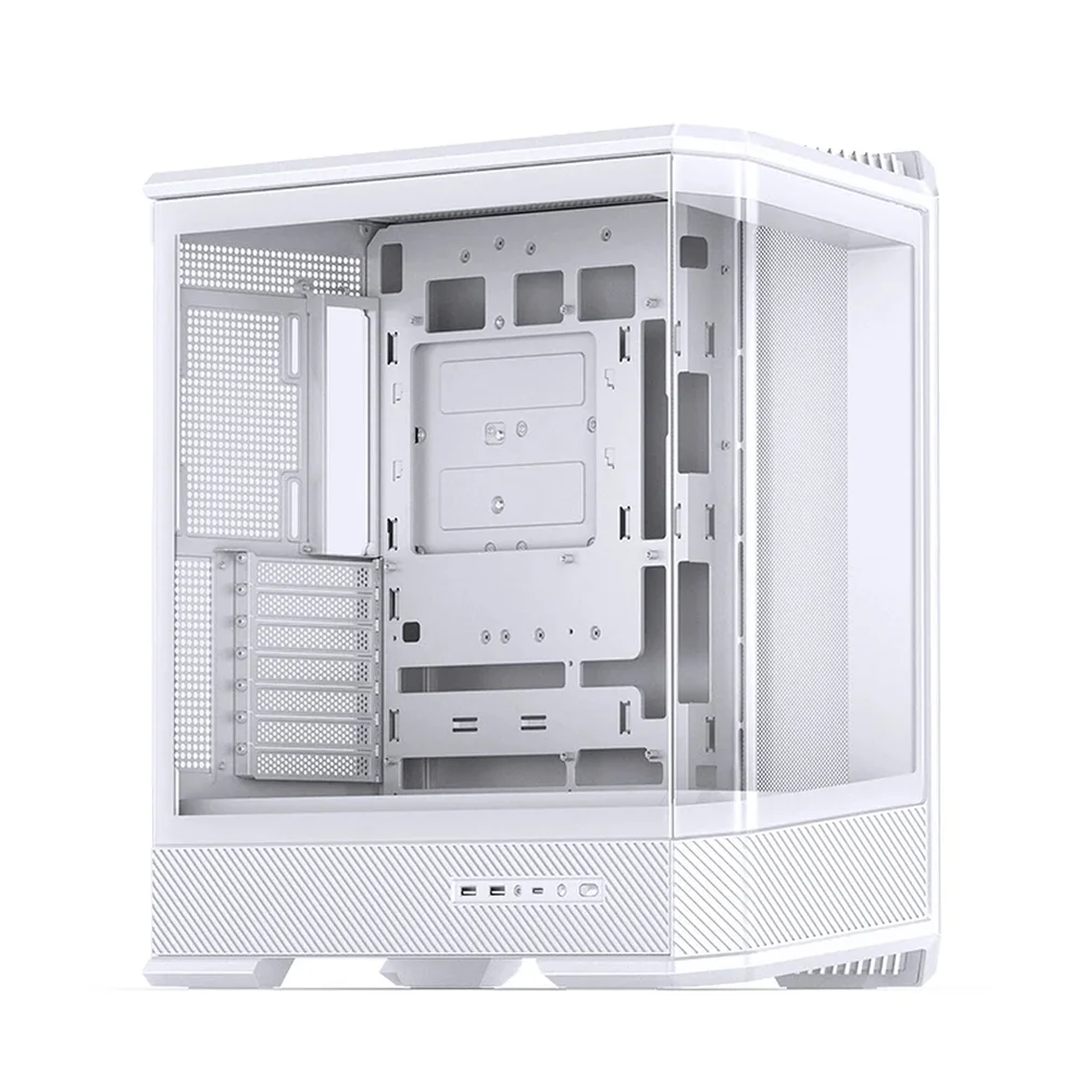 Gabinete Gamer Aquário Jonsbo D400 White Atx Branco Usb-c