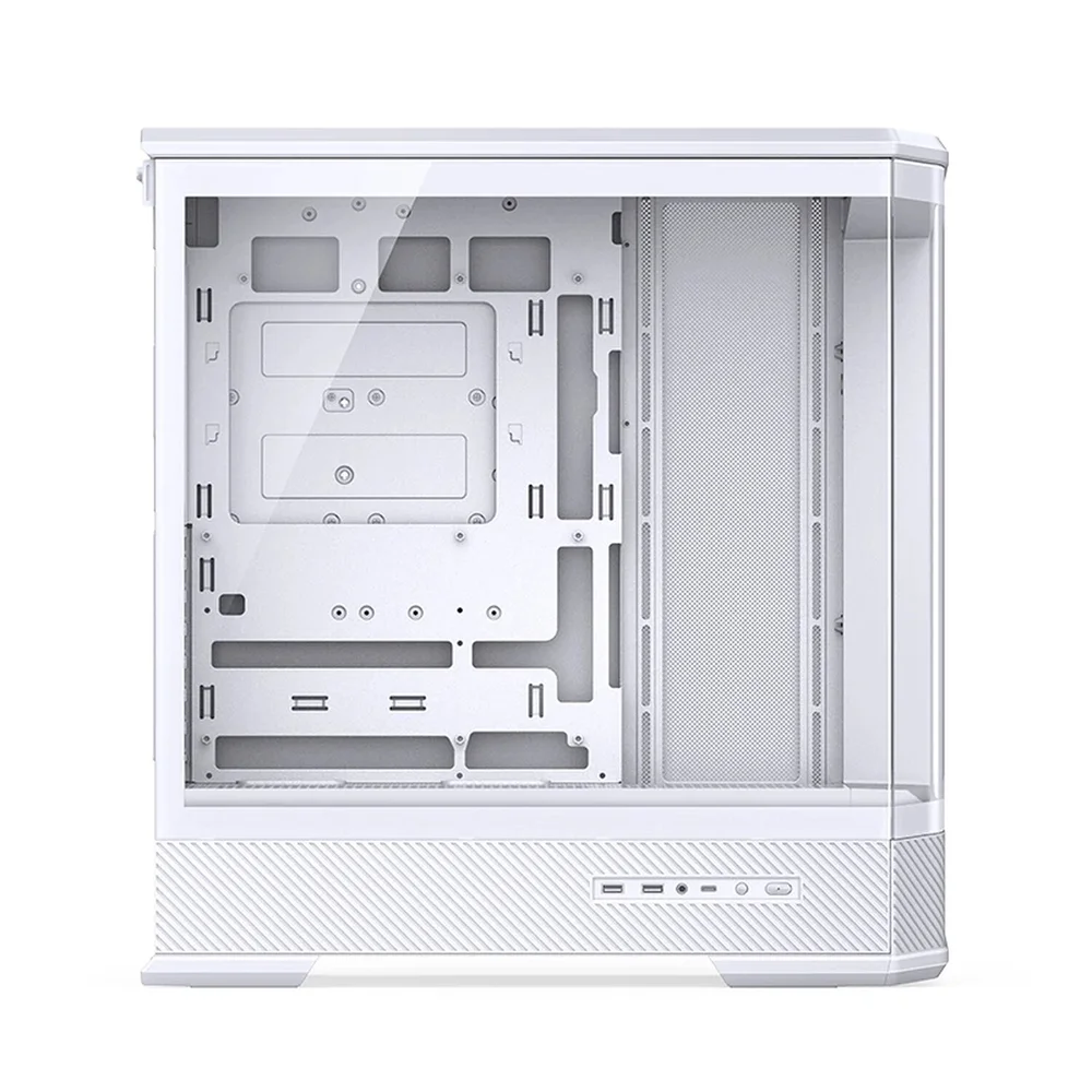 Imagem 4 de 5 do produto Gabinete Gamer Aquário Jonsbo D400 White Atx Branco Usb-c