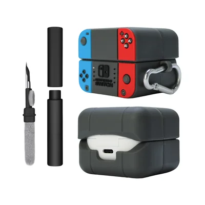 Kit Limpador Para Fones E Capa Protetora Nerdcase Compatível Com Samsung Galaxy Buds 4, Buds 4 Pro, Silicone, Vídeo Game