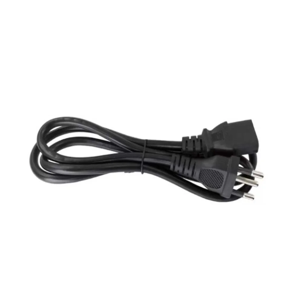 Imagem 4 de 4 do produto Cabo De Força PC Monitor Tripolar Padrão Novo 1,20 Metros