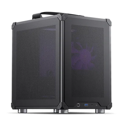Gabinete Modelo C6 Handle Black Para Computador Com Alca Preta