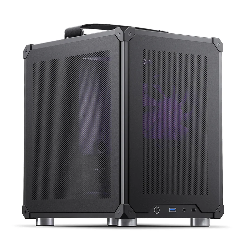 Gabinete Modelo C6 Handle Black Para Computador Com Alca Preta