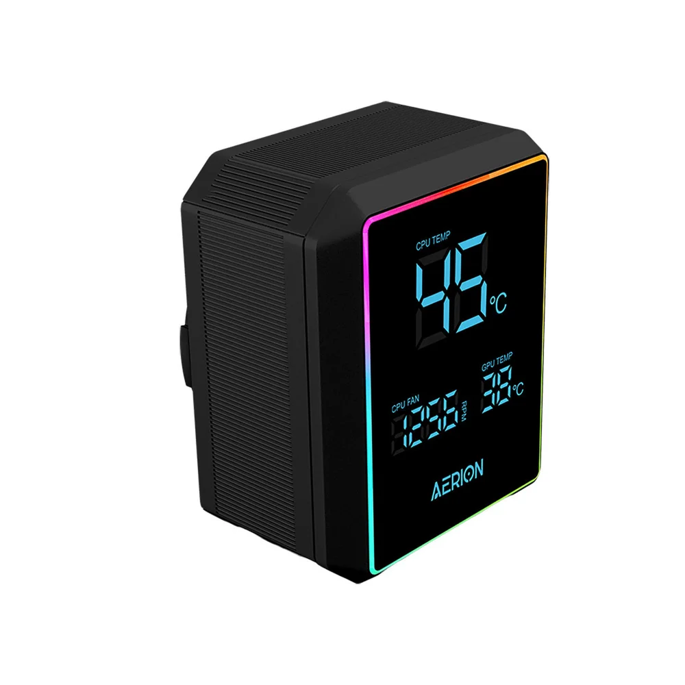 Imagem 2 de 5 do produto Water Cooler Aerion Aeris ARGB 360mm Amd/intel Preto Com Display Wat300