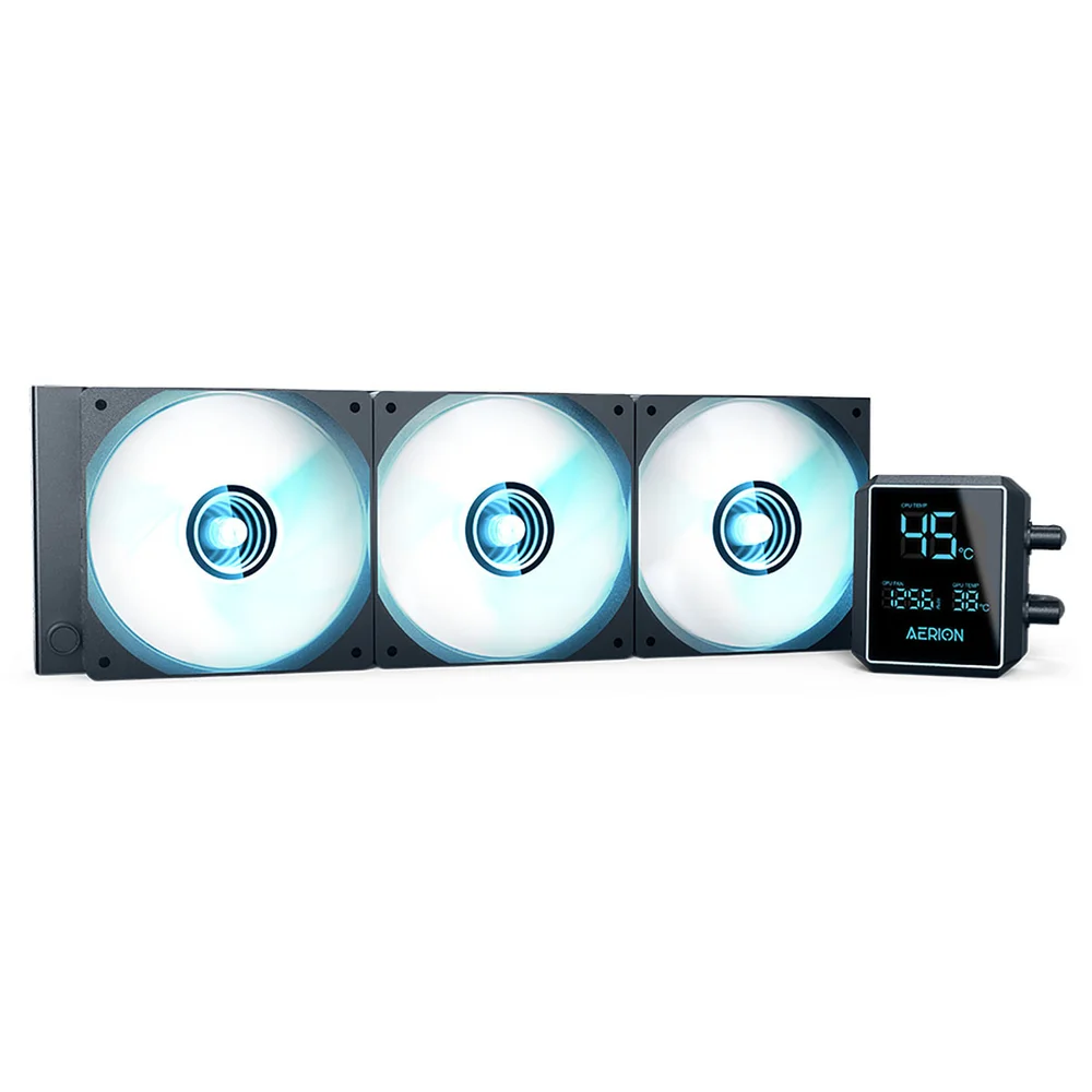 Imagem 4 de 5 do produto Water Cooler Aerion Aeris ARGB 360mm Amd/intel Preto Com Display Wat300