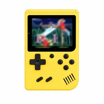 Super Mini Video Game Portátil 400 Em 1 Retrô Cor:amarelo