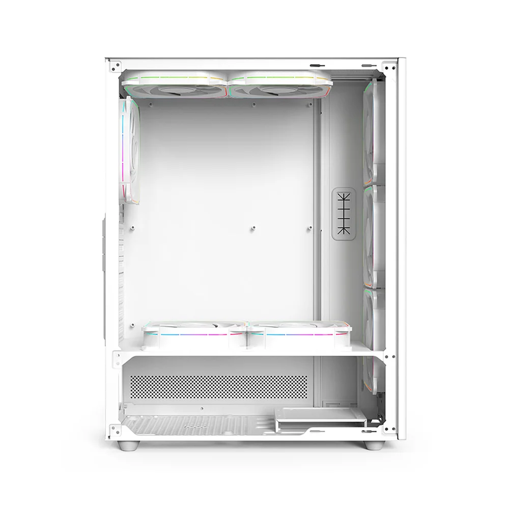 Imagem 3 de 5 do produto Gabinete Gamer Mid Tower Sem Fan Sem Fonte Gab110 Arch Iii Branco Aerion
