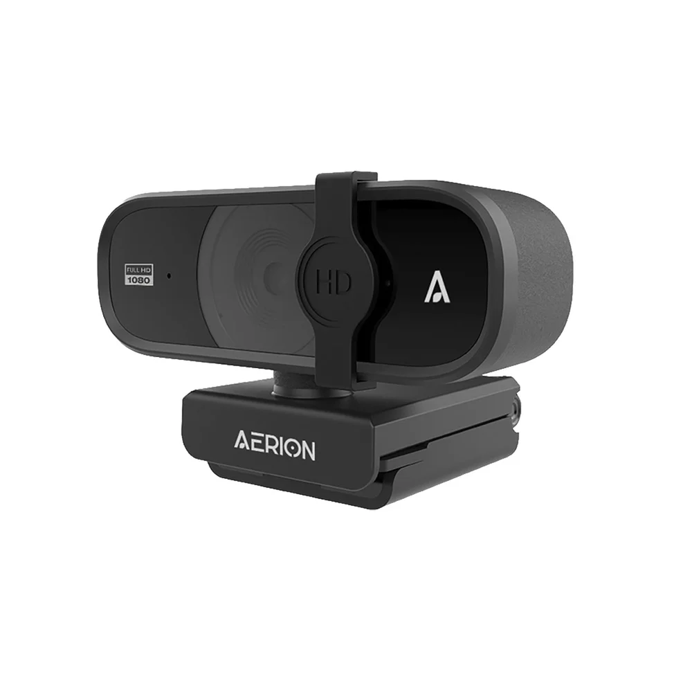 Imagem 2 de 5 do produto WebCam Usb Full Hd 1080p Visus 100 Com Microfone Aerion Web100 Preto