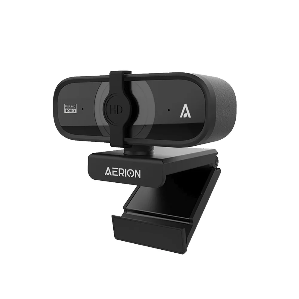 Imagem 3 de 5 do produto WebCam Usb Full Hd 1080p Visus 100 Com Microfone Aerion Web100 Preto