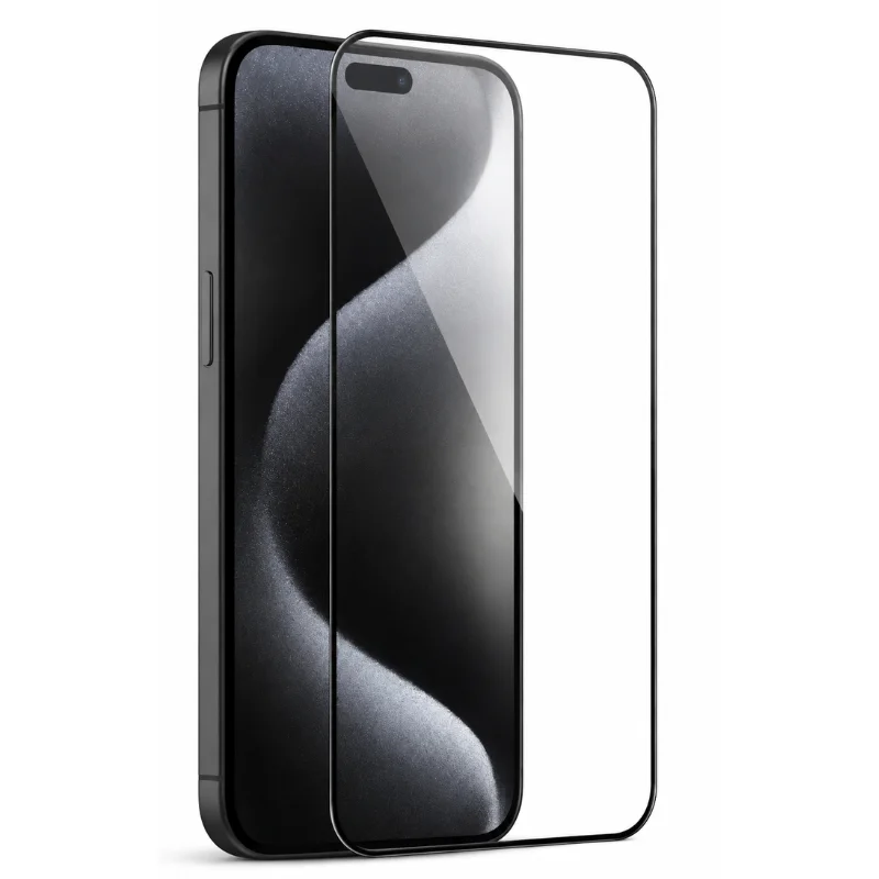 Imagem 2 de 5 do produto Película De Vidro 3d Compatível Com Iphone 17 Pro Max Promax - Proteção Premium 9h Full Cover