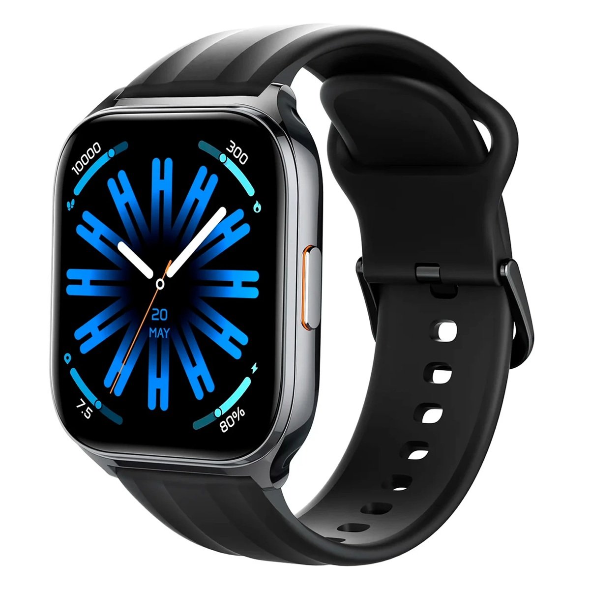 Smartwatch Haylou Watch 3 Hcs02, Conexão Strava, AmoLED 1,85, Notificações Mensagens, 1atm, Preto