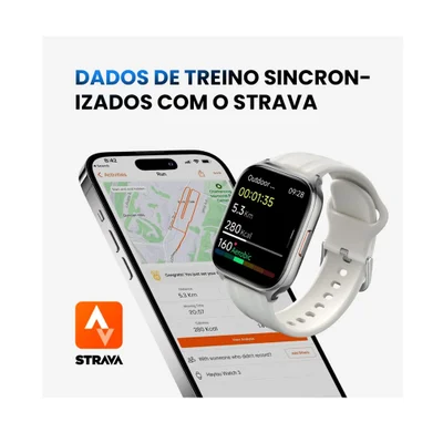 Smartwatch Haylou Watch 3 Hcs02, Conexão Strava, AmoLED 1,85, Notificações Mensagens, 1atm, Preto — foto 6