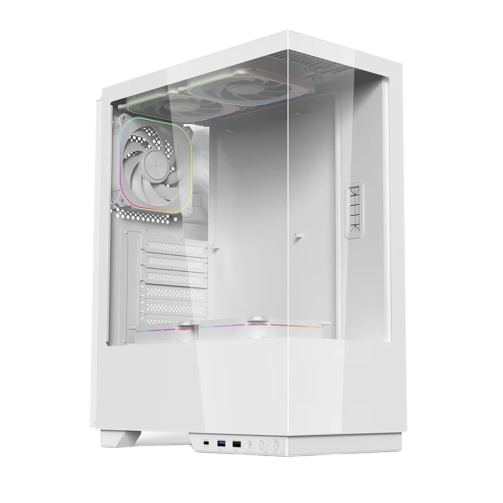 Gabinete Gamer Mid Tower Sem Fan Sem Fonte Gab120 Arch I Branco Aerion