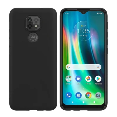 Capa Silicone Case Aveludada + Película De Vidro 3d Para Moto G9 Play