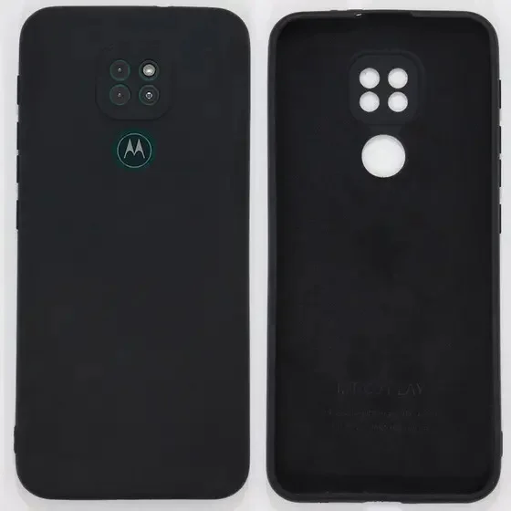 Imagem 5 de 5 do produto Capa Silicone Case Aveludada + Película De Vidro 3d Para Moto G9 Play