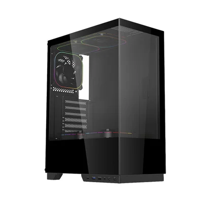 Gabinete Gamer Mid Tower Sem Fan Sem Fonte Gab120 Arch I Preto Aerion