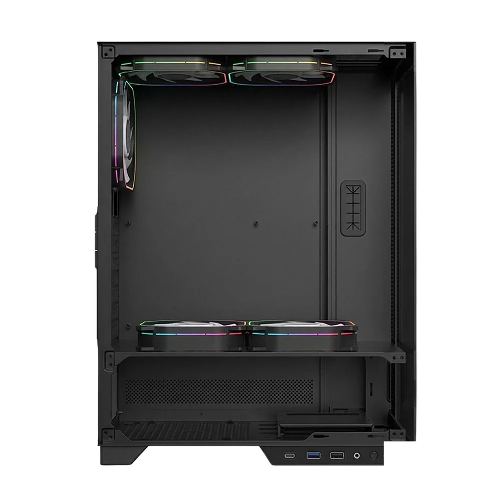 Imagem 5 de 5 do produto Gabinete Gamer Mid Tower Sem Fan Sem Fonte Gab120 Arch I Preto Aerion