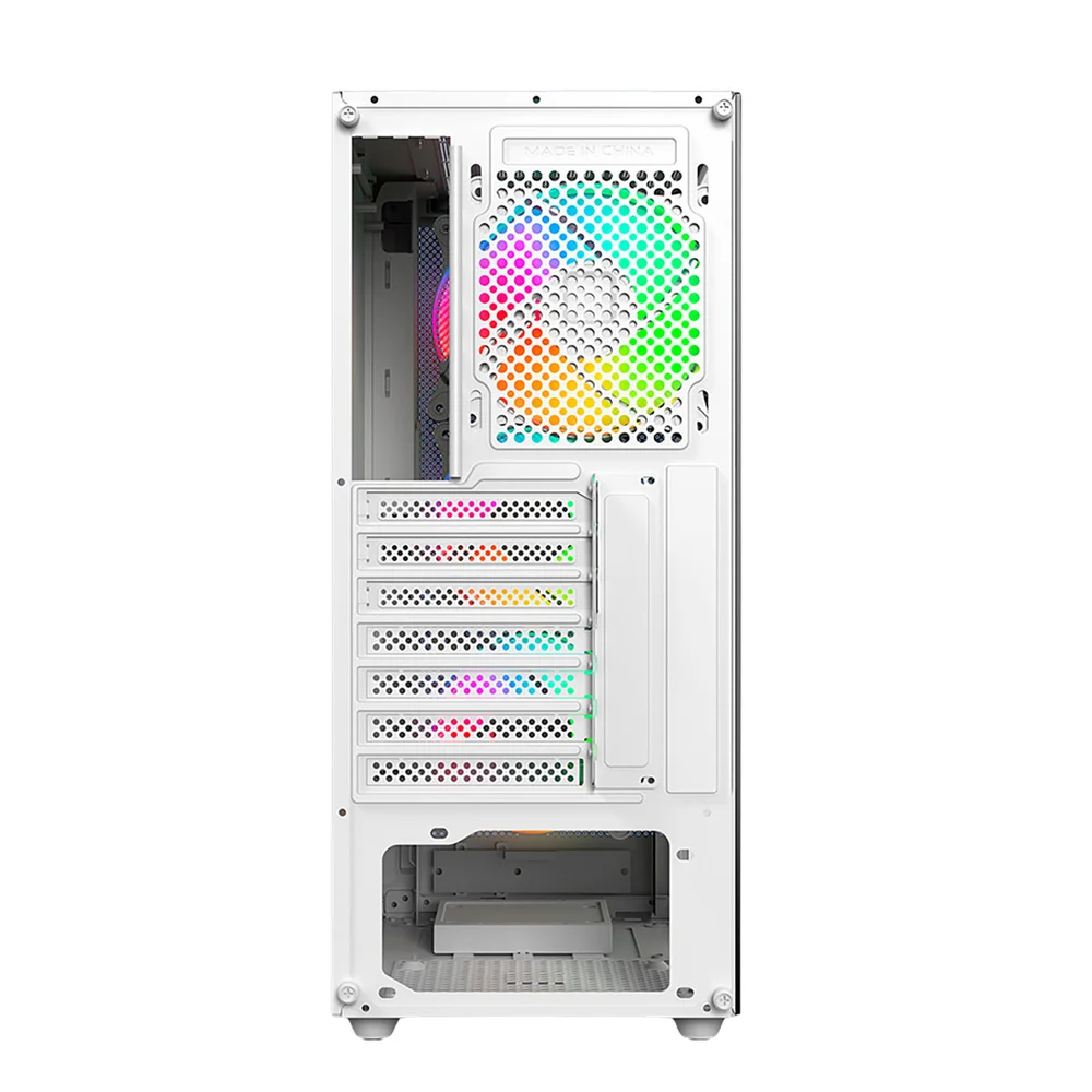 Imagem 3 de 5 do produto Gabinete Gamer Mid Tower Sem Fan Sem Fonte Gab100 Arch Ii Branco Aerion