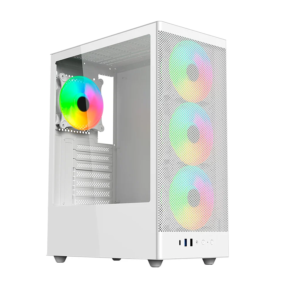 Imagem 5 de 5 do produto Gabinete Gamer Mid Tower Sem Fan Sem Fonte Gab100 Arch Ii Branco Aerion