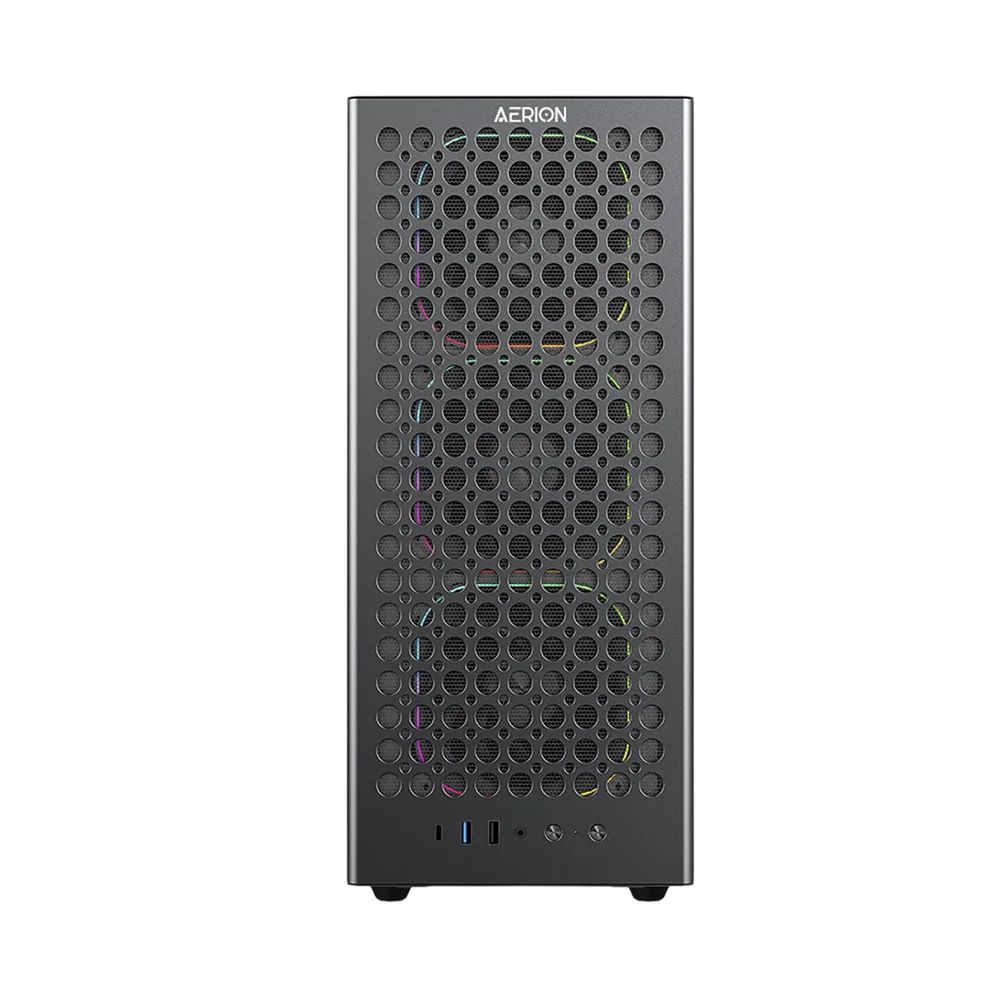 Imagem 4 de 5 do produto Gabinete Gamer Mid Tower Sem Fan Sem Fonte Gab110 Arch Iii Preto Aerion