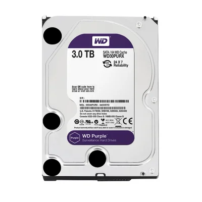 Hd  3TB Sata 3 64mb 5400rpm 3,5 Wd Purple  Wd30purx WD