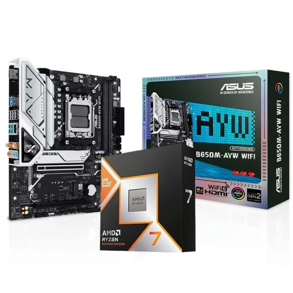 AMD Ryzen 7 9800X3D BOX b650E wifi セット Produtos com até 15 OFF no PIX KaBuM