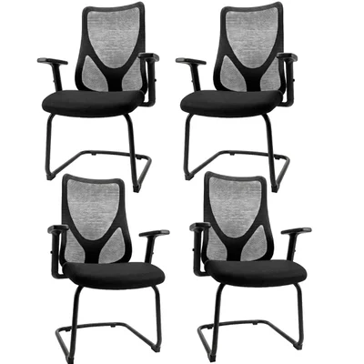 Cadeira Diretor Oficial Comfort Corporate Pro Preto - 4 - Fixa