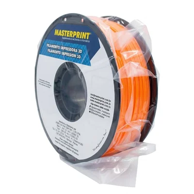 Filamento Abs Laranja 1.75mm 1kg Cor Vibrante E Acabamento Perfeito