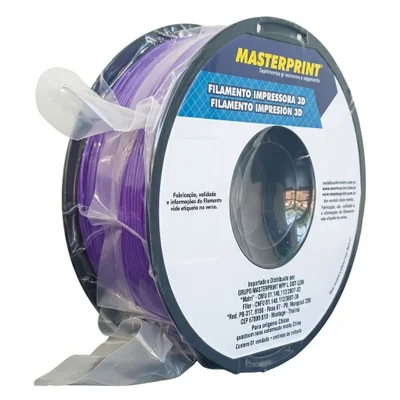 Filamento Abs Roxo 1.75mm 1kg Visual Premium Para Impressões 3d Incríveis