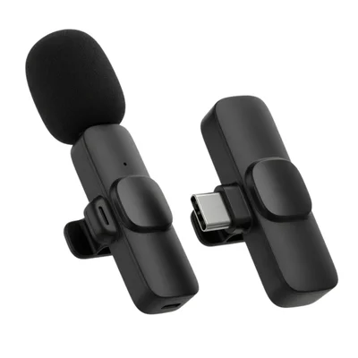 Microfone Sem Fio Usb-c Profissional Para Gravação