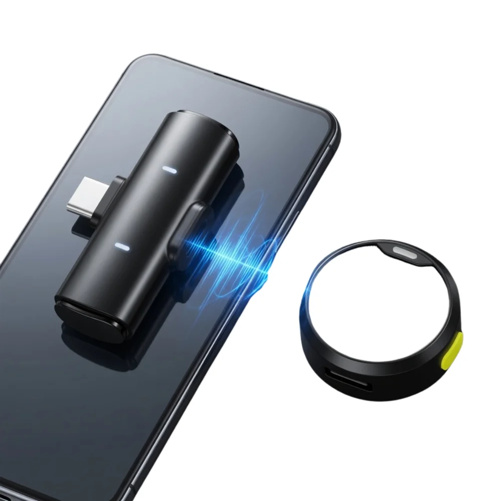Imagem 4 de 5 do produto Microfone Lapela Sem Fio Usb-c Para Gravação Profissional