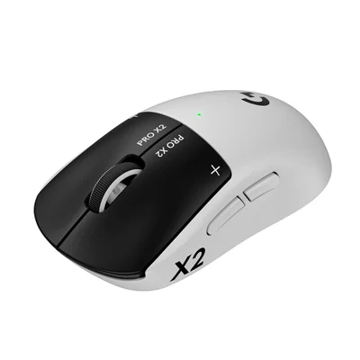 Mouse Gamer Sem Fio Logitech G Pro X2 Superstrike Lightspeed Com Cliques Táteis Personalizáveis, Branco E Preto N/a