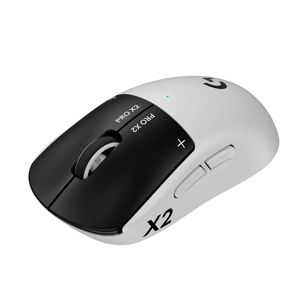 Mouse Gamer Sem Fio Logitech G Pro X2 Superstrike Lightspeed Com Cliques Táteis Personalizáveis, Branco E Preto N/a