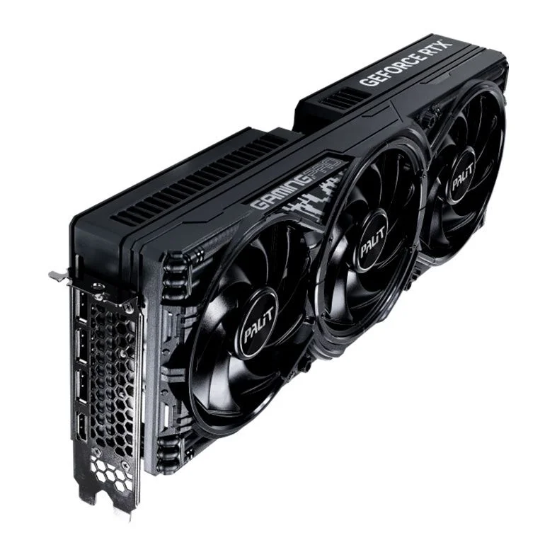 Imagem 2 de 5 do produto Placa De Vídeo Geforce Ddr7 16gb/256 Bits RTX 5080 Palit Gaming, 3 Fans, Dp, HDMI, Ne75080019t2-gb2031y, Preta