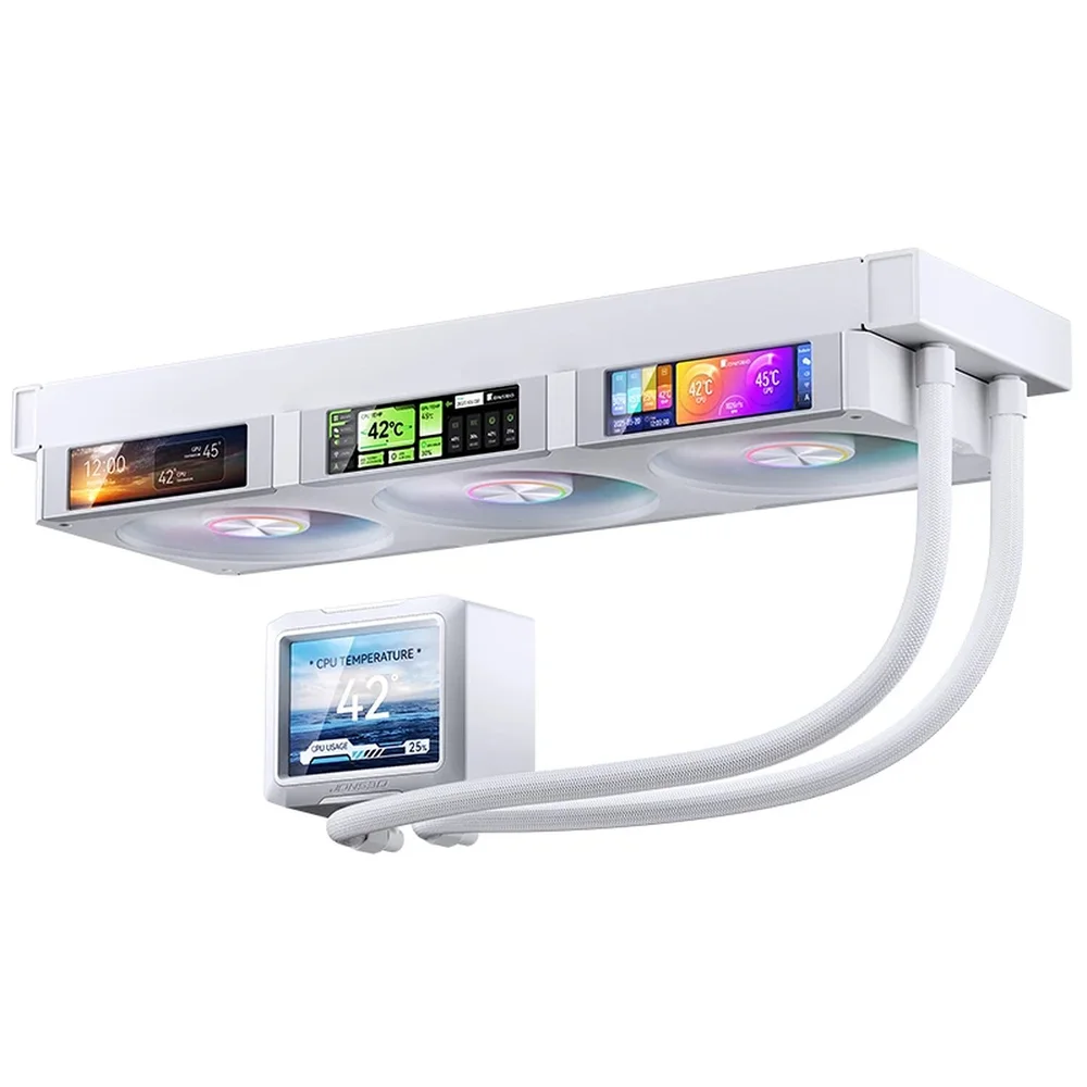Water Cooler Jonsbo Tf3-360scw ARGB 360mm Com 4 Telas Ips Branco 5