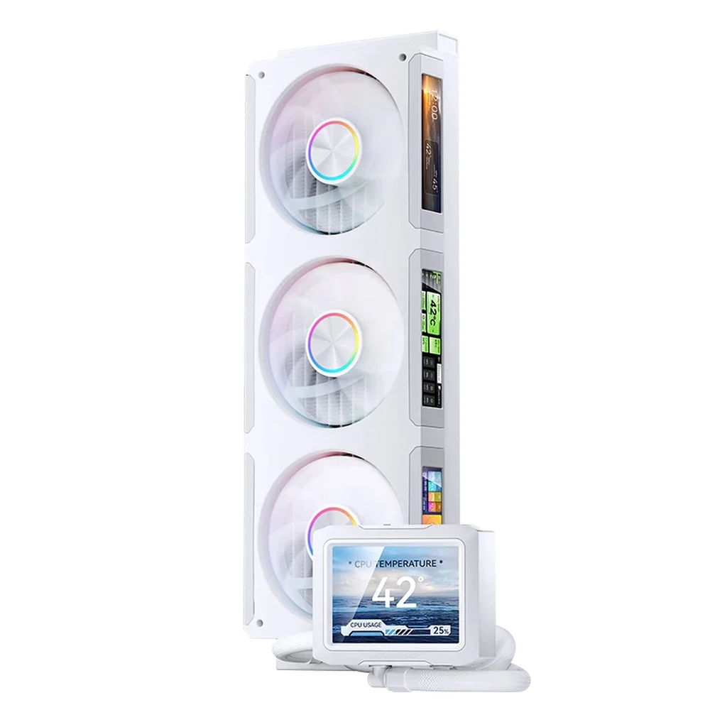 Water Cooler Jonsbo Tf3-360scw ARGB 360mm Com 4 Telas Ips Branco 7