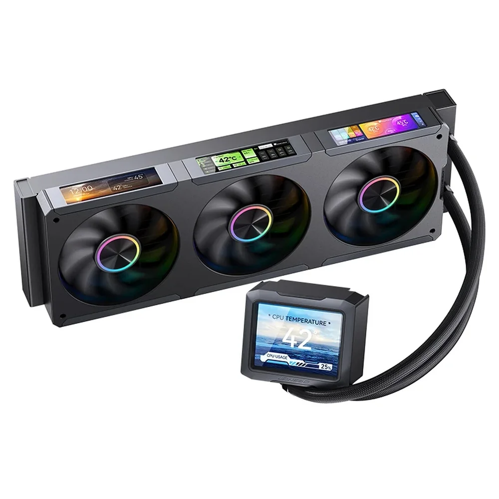 Water Cooler Jonsbo Tf3-360scb ARGB 360mm Com 4 Telas Ips Preto 4