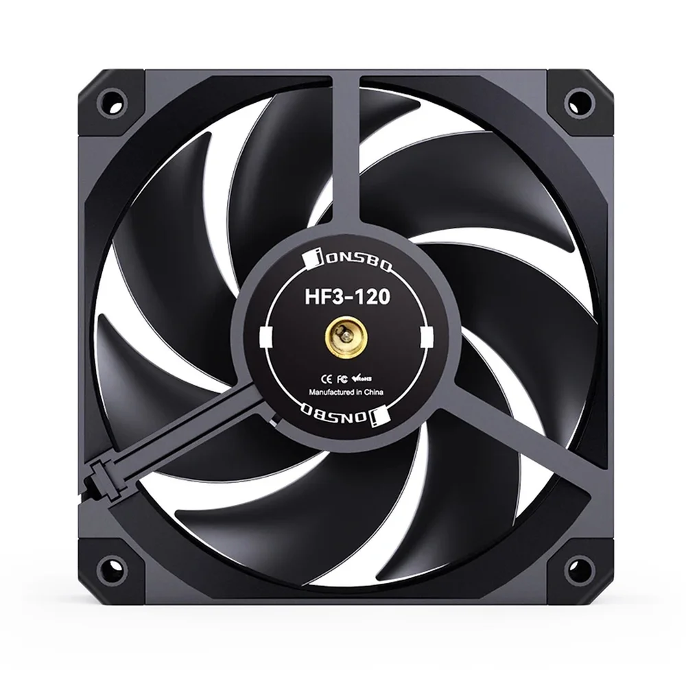 Fan Cooler Jonsbo Hf3-120b Alta Performance 120 X 30 Mm Pwm Preta 5