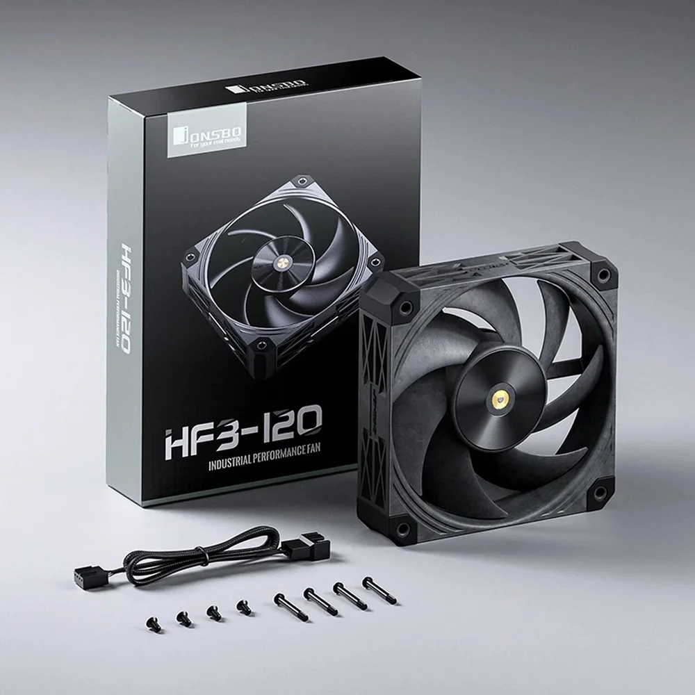 Fan Cooler Jonsbo Hf3-120hb Ultra Performance 120 X 30 Mm Pwm Preta 6