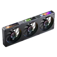 Fan 3 Em 1 Premium Jonsbo Zc-360b ARGB 360 Mm Com 3 Telas Lcd Preto 2