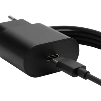Carregador Usb-c Turbo Rápido Preto Para Celular E Tablet