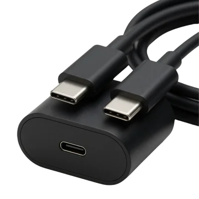 Carregador Rápido Tipo C Preto Turbo Para Celulares Tablets