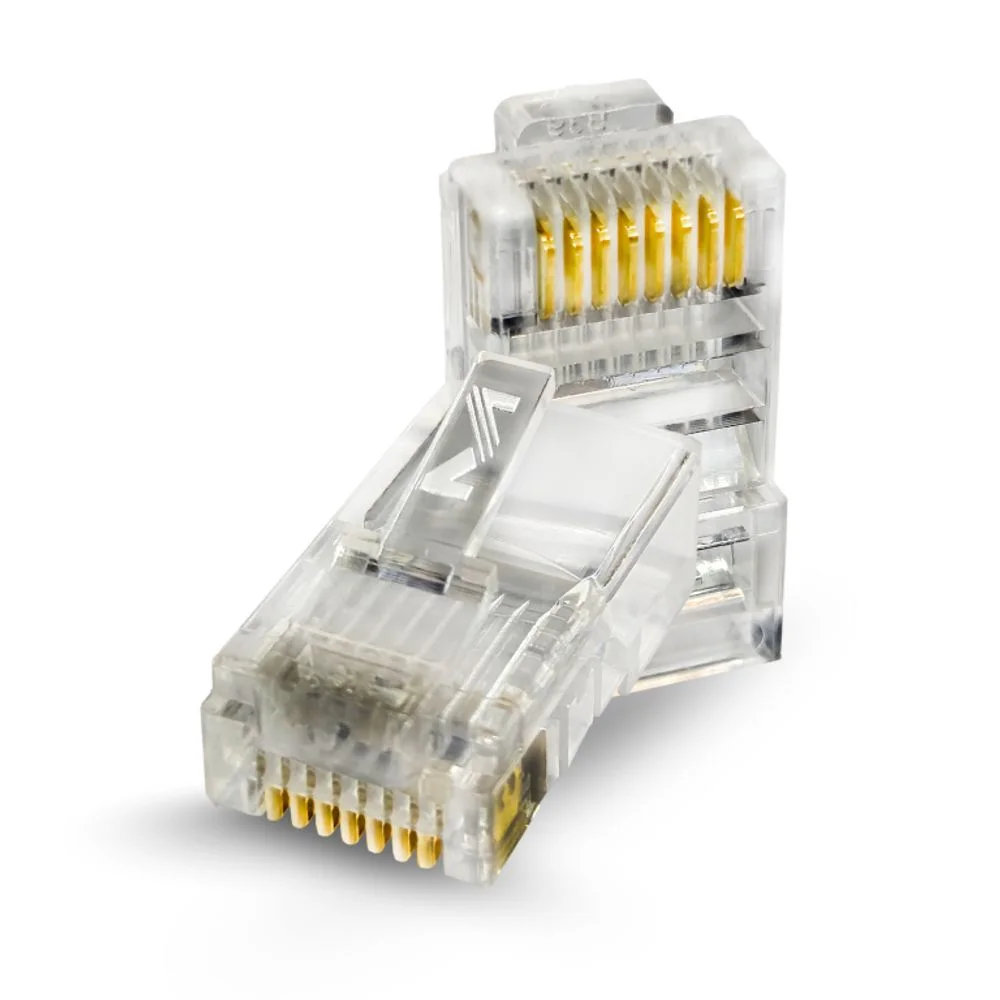 Imagem 3 de 3 do produto Conector Megatron Rj45 Cat.5e U/utp 8vias Pacote Com 10un