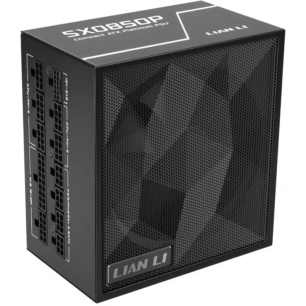 Fonte Lian Li 850w, 80 Plus Platinum, Full Modular, PCi-e 5.1, Atx 3.1, Sx0850p-black