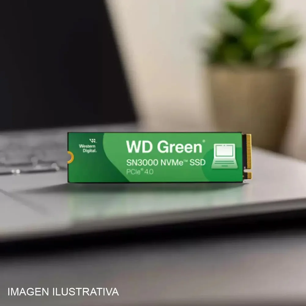 Imagem 4 de 5 do produto Nvme 1TB | Unidade De Estado Sólido Western Digital Sn3000 Nvme Pcie 4.0 5000/4200 Mb/s M.2 Ssd Wds100t4g0e-00cps0 Preto