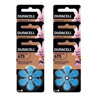Kit Com 36 Pilhas Auditivas Duracell Nº 675