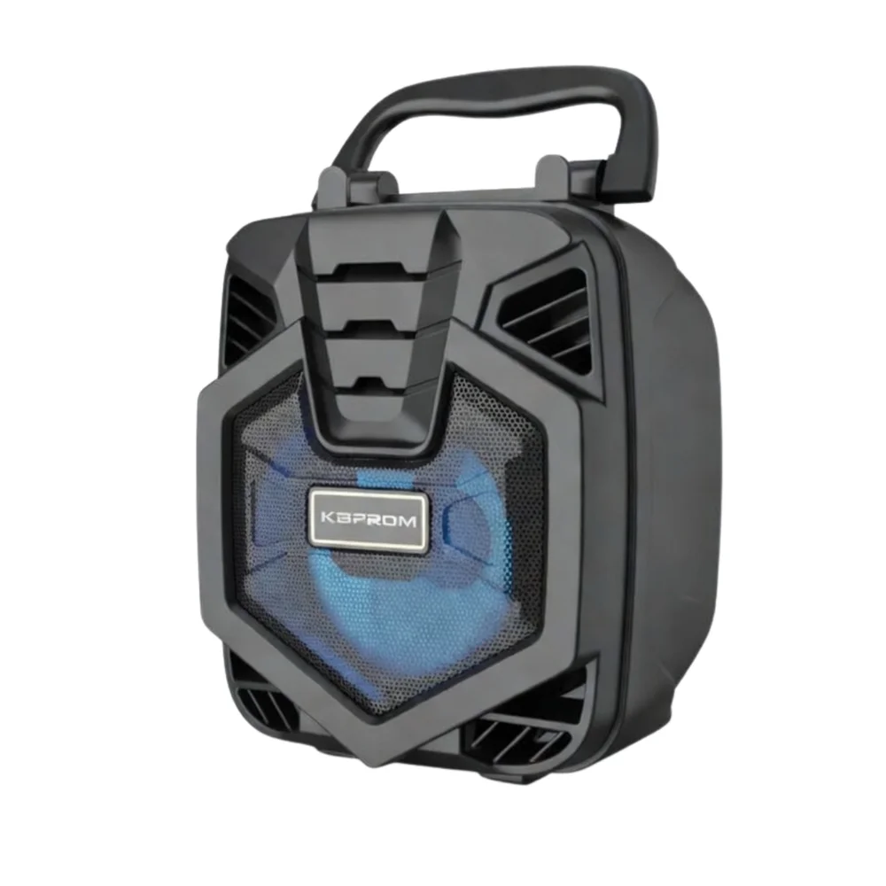 Imagem 5 de 5 do produto Som Portátil Bluetooth Luzes LED Azul Alça Transporte