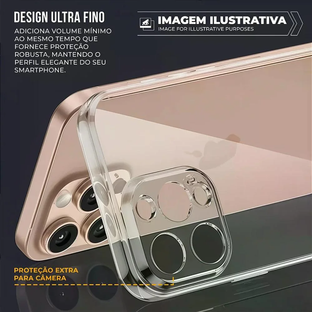 Imagem 3 de 5 do produto Capa Para Iphone Se - Crystal Slim - Não Amarela - Transparente - Gshield