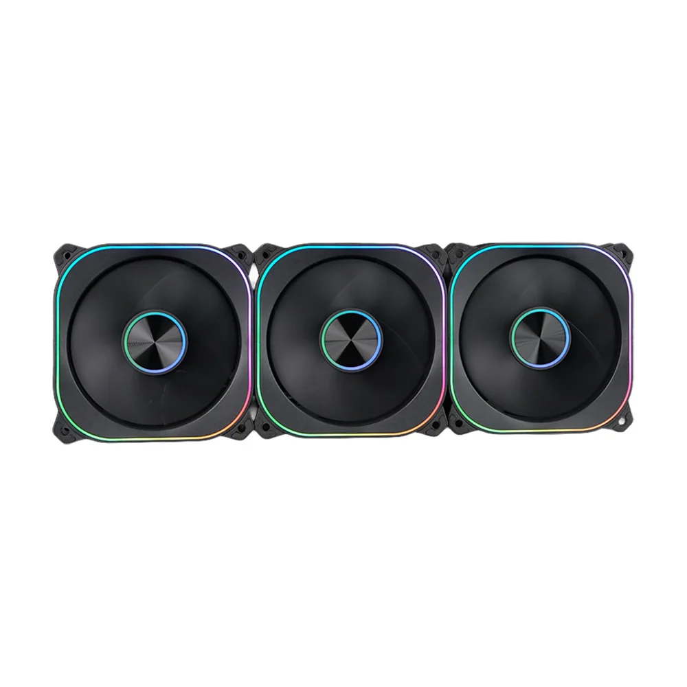 Imagem 2 de 5 do produto Kit 3 Fan 120mm Aerion Veil S Com Controladora ARGB Preto Fan100