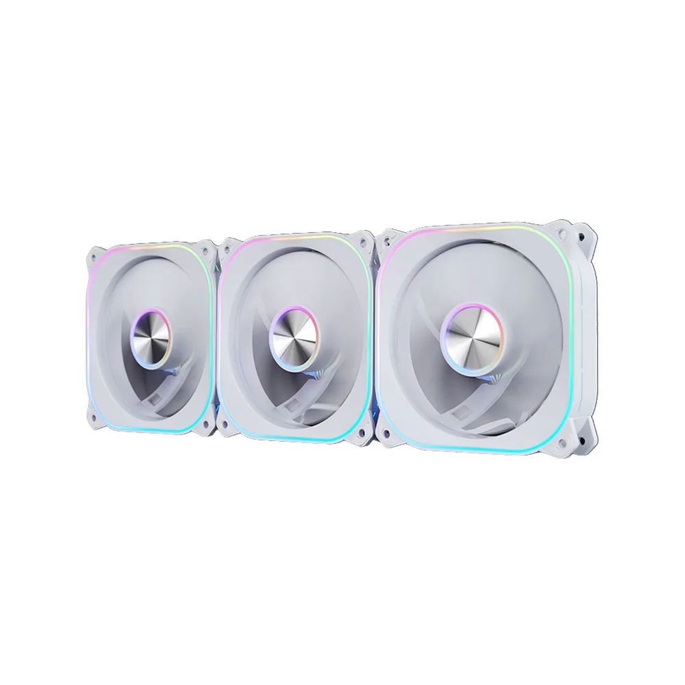Imagem 5 de 5 do produto Kit 3 Fan 120mm Aerion Veil S Com Controladora ARGB Branco Fan100